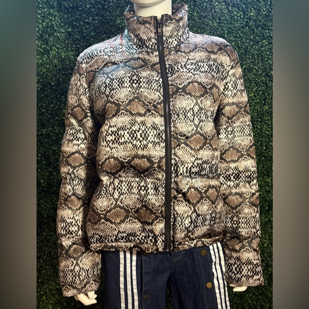 Shein Snake Pattern Puffer Jacket - image 1